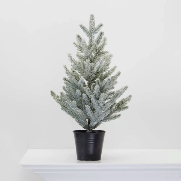 Target Other - Flocked Faux Balsam Pine Tree in Tin - Wondershop™